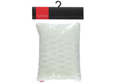  Decorative faux fur pillow CIRCLES