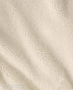 Light beige 315988 Teddy Sherpa Faux Fur Fabric Pile Length 8 mm