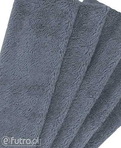 Grey 315772 Teddy Sherpa Viscose Faux Fur Pile Length 10 mm