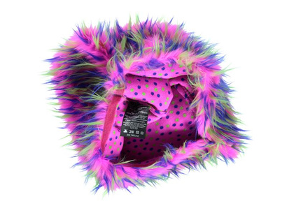 Decorative faux fur pillow HEDGEHOG