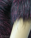 Dark Purple 2074 Fox Faux Fur 60 mm