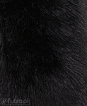 Black 2P-6 Fox Faux Fur 60 mm