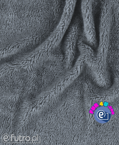 Grey 315772 Teddy Sherpa Viscose Faux Fur Pile Length 10 mm