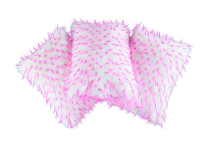 Decorative faux fur pillow HEDGEHOG
