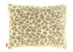 Decorative faux fur pillow OCELOT