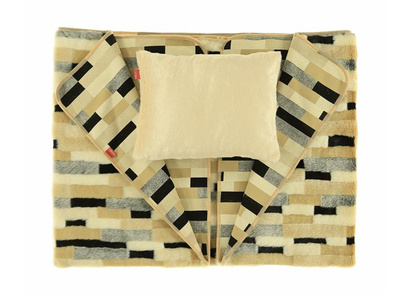 Decorative faux fur bedspread EGYPTIAN BEAUTY