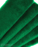 Green 3958 Long Pile Plush Fabric Pile Length 17 mm