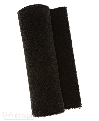 Black Teddy Sherpa Wool Faux Fur Fabric 3354