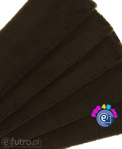 Brown 38552 Teddy Sherpa Faux Fur Fabric Pile Length 8 mm