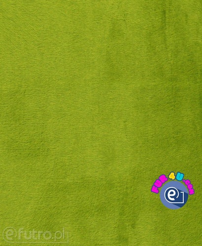 Green 38502 Furry Fabric - 9 mm