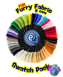 Futrzany Swatch Pack KW SWATCH PACK Furry fabrics 9mm, karuzela sprzedawany w całości jako 1 sztuka.