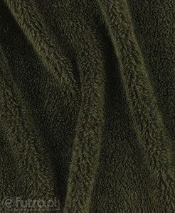 Dark Green 315351 Teddy Sherpa Faux Fur Fabric Pile Length 8 mm