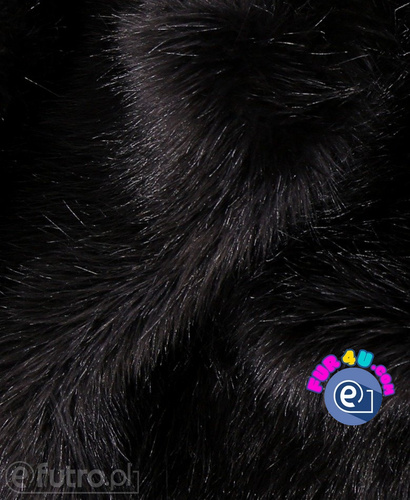 Black 2P-6 Fox Faux Fur 60 mm