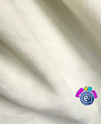 Ecru 3051 Short Pile Plush Fabric, piece 90 cm x 145 cm for sale as a whole