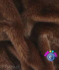 Brown 028 SII Shaggy Faux Fur,  piece 45 cm x 150 cm for sale as a whole