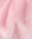 Light Pink 33560 Long Pile Plush Fabric Pile Length 17 mm