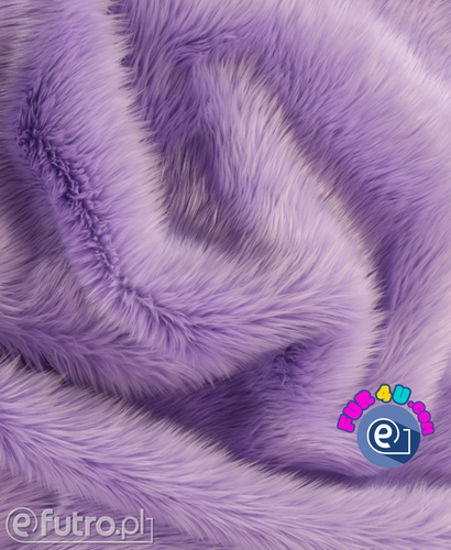 Lilac 044 - SII Shaggy Faux Fur Pile, piece 70 cm x 155 cm for sale as a whole