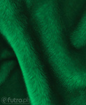 Green 3958 Long Pile Plush Fabric Pile Length 17 mm