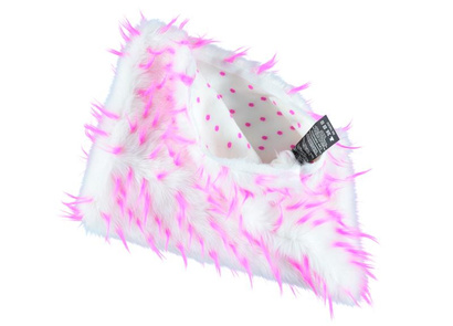 Decorative faux fur pillow HEDGEHOG