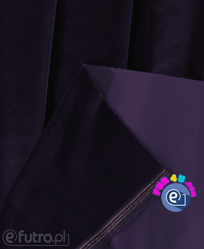 Dark Purple 12406 Velvet Fabric