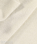 Beige 3257 Teddy Sherpa Faux Fur Fabric Pile Length 8 mm