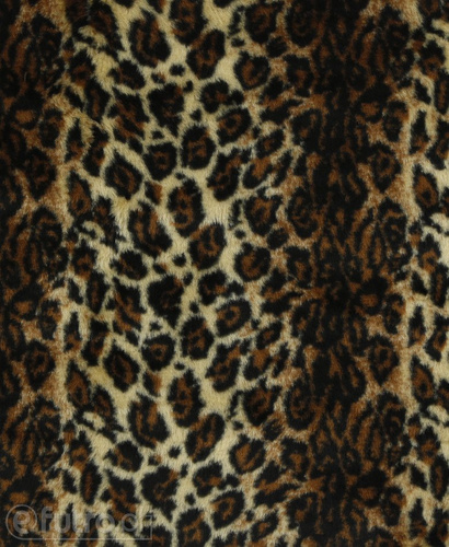 Brown 335E/38 Plush Fabric Panther Stripes 9 mm