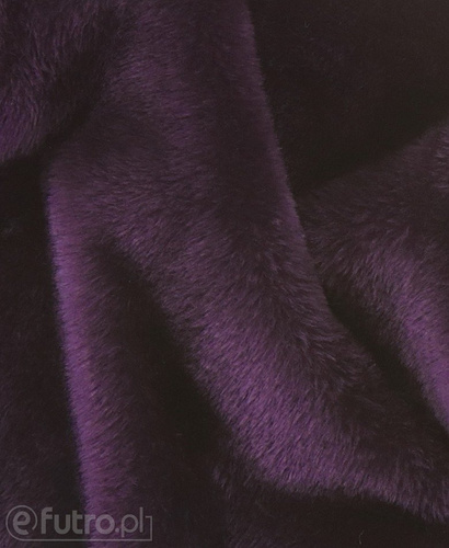 Purple 34561 Long Pile Plush Fabric Pile Length 17 mm 