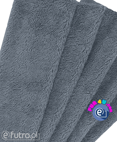 Grey 315772 Teddy Sherpa Viscose Faux Fur Pile Length 10 mm