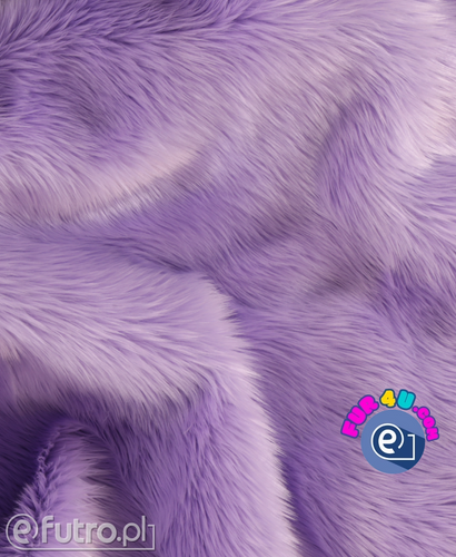 Lilac 044 - SII Shaggy Faux Fur Pile, piece 70 cm x 155 cm for sale as a whole