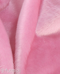 Pink 315964 Long Pile Plush Fabric Pile Length 17 mm