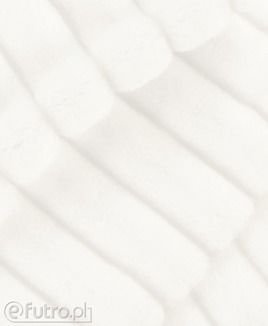 NORECZKA 33540 biały, futro sztuczne miękkie w dotyku charakteryzujące się wypukłymi paskami i włosiem do 12 mm