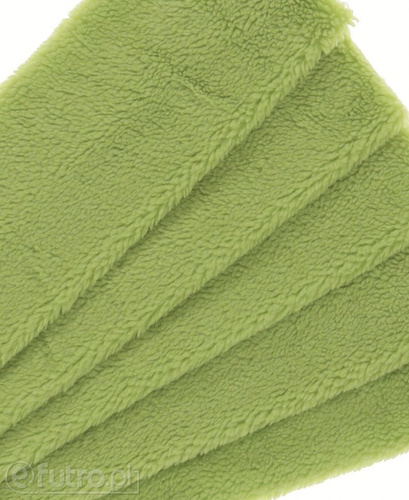 Green 315231 Teddy Sherpa Faux Fur Fabric Pile Length 8 mm