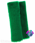 Green 3958 - SII Short Pile Plush Fabric, piece 80 cm x 145 cm for sale as a whole