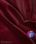 Burgundy 12410 - SII Velvet Fabric, piece 360 cm x 145 cm for sale as a whole