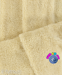 Beige 33569 - SII Lamb Sherpa Faux Fur Fabric, piece 60 cm x 142 cm for sale as a whole