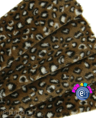 OCELOT 335227/4 brązowy, futro odzieżowe miękkie i gęste o krótkim włosie do 12 mm