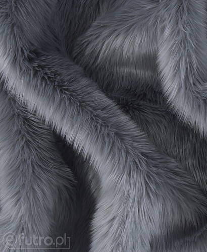 Grey 019 Shaggy Faux Fur Pile Length 40 mm