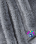 Grey 019 Shaggy Faux Fur Pile Length 40 mm