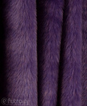 Purple 3458 Long Pile Plush Fabric Pile Length 17 mm