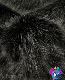 Black 365 Fox Faux Fur 60 mm