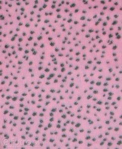 Pink 325044/14 Plush Fabric Dot 9 mm 