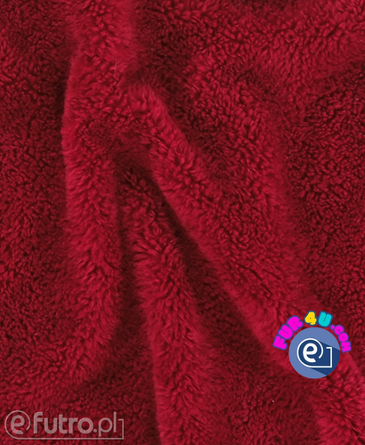 Teddy Baranek Premium 315392 czerwony, krótki skręcony włos 8 mm