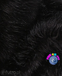 Black 2P-6 Fox Faux Fur 60 mm