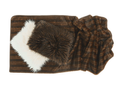 Decorative faux fur bedspread ROMANTIC BRUNETTE