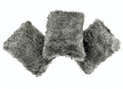 Decorative faux fur pillow GRANDE PINI brown grey