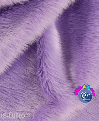 Lilac 044 - SII Shaggy Faux Fur Pile, piece 70 cm x 155 cm for sale as a whole