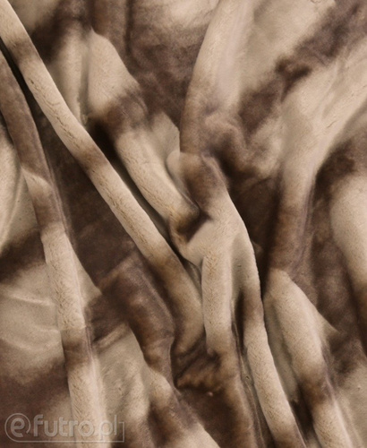 Beige 15055 Faux Fur Bongo II Check Pattern Pile Length 10mm