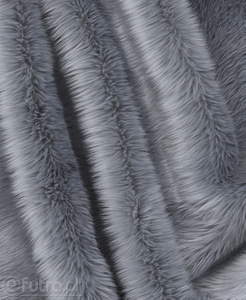 Grey 019 Shaggy Faux Fur Pile Length 40 mm