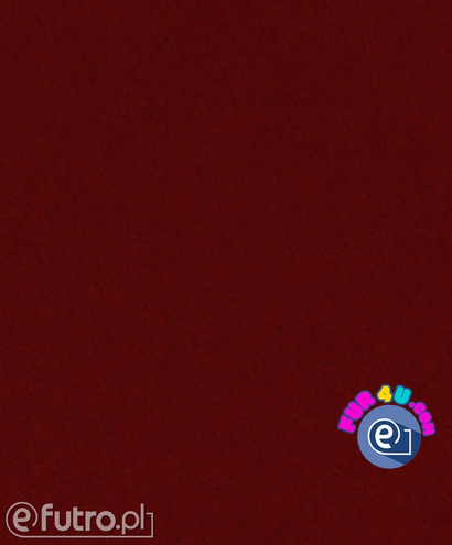 Red 315911 Furry Fabric - 9 mm