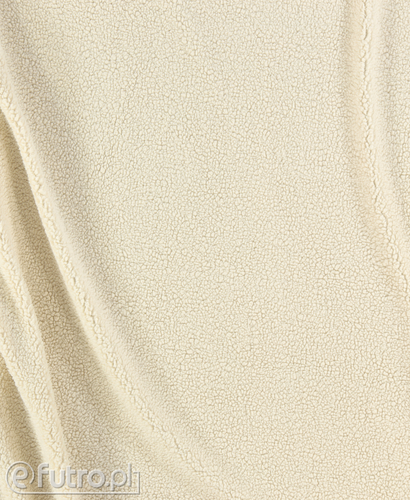 Beige 8857 Teddy Microfiber Faux Fur Fabric Pile Length 8 mm